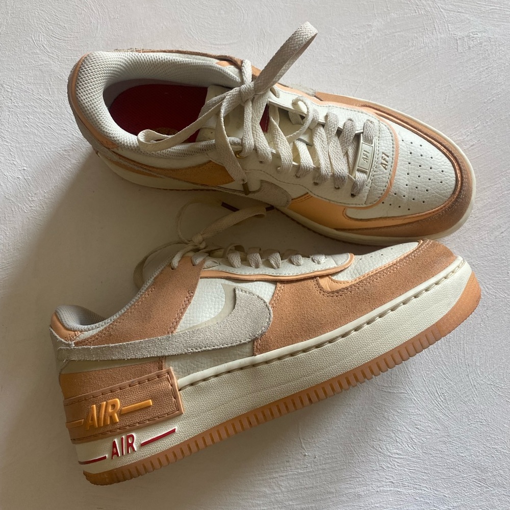 Nike Air Force 1 Shadow Sneakers Orange